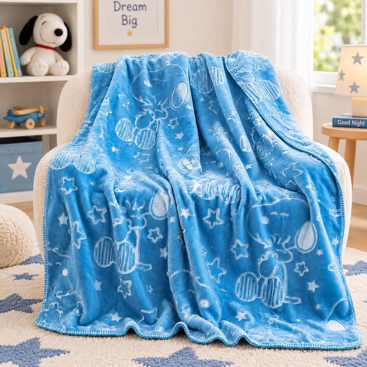 Kids Peanuts Ultra Plush Embossed Throw, 50" x 60"