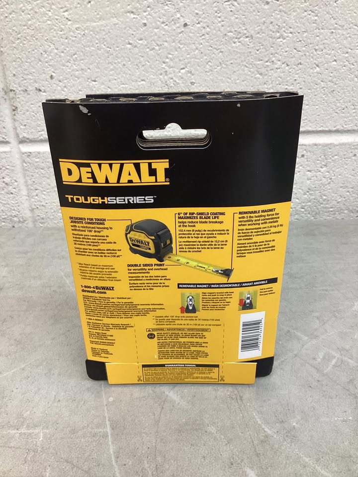 Dewalt Tough Tape 25 ft. x 1-1/4 in. Tape Measure