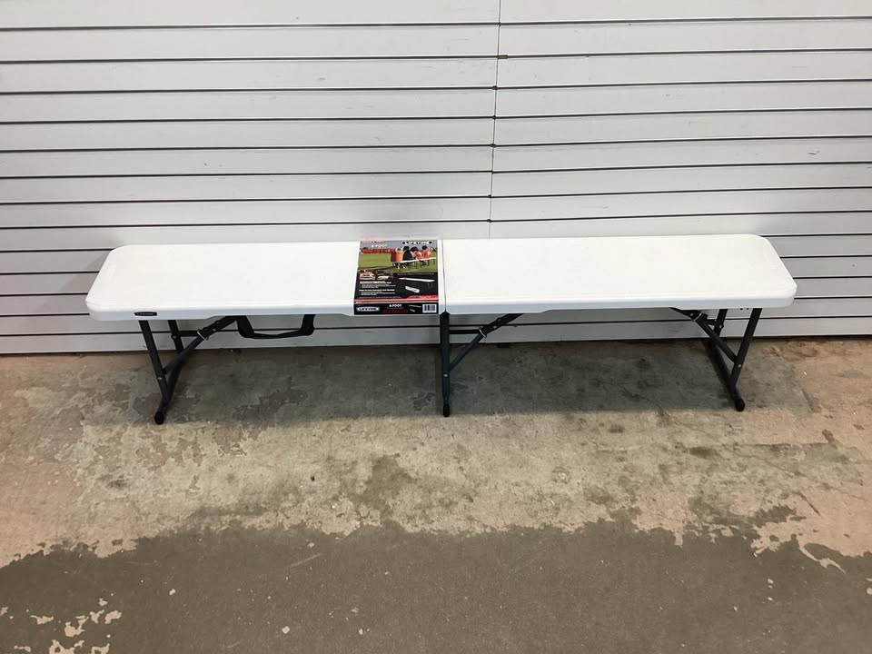Lifetime 6 Ft. Light Commercial Fold-In-Half Bench