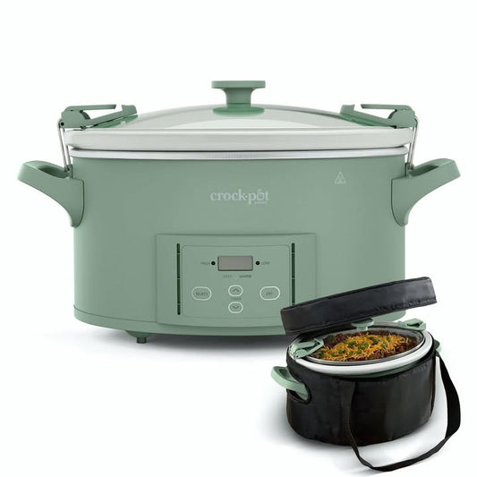 Crock-Pot® 7-Quart Cook & Carry Programmable Large Slow Cooker with Insulated Thermal Bag
