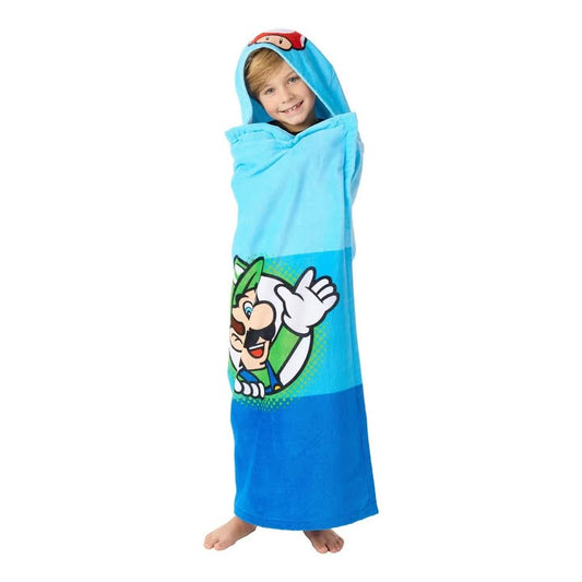 Mario 100% Cotton Hooded Towel With Hand Pockets