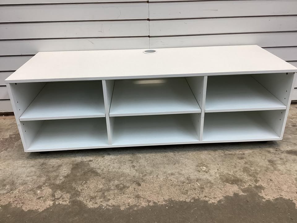 Costway TV Stand for TV up to 55 Inch with 6 Storage Compartments