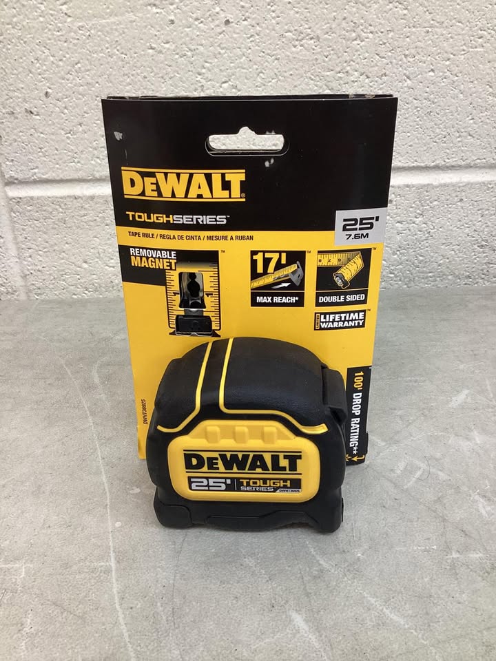 Dewalt Tough Tape 25 ft. x 1-1/4 in. Tape Measure