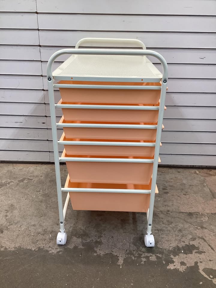 12-Drawer Rolling Storage Cart with Removable Drawers and Lockable Wheels