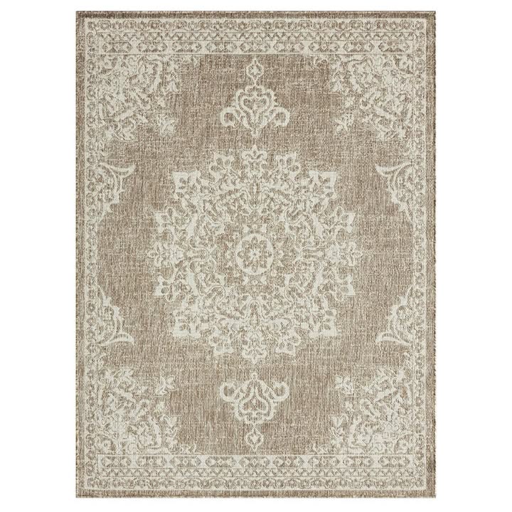 Nicole Miller New York Patio Country Azalea Indoor/Outdoor Area Rug, 7’ x 5’3”