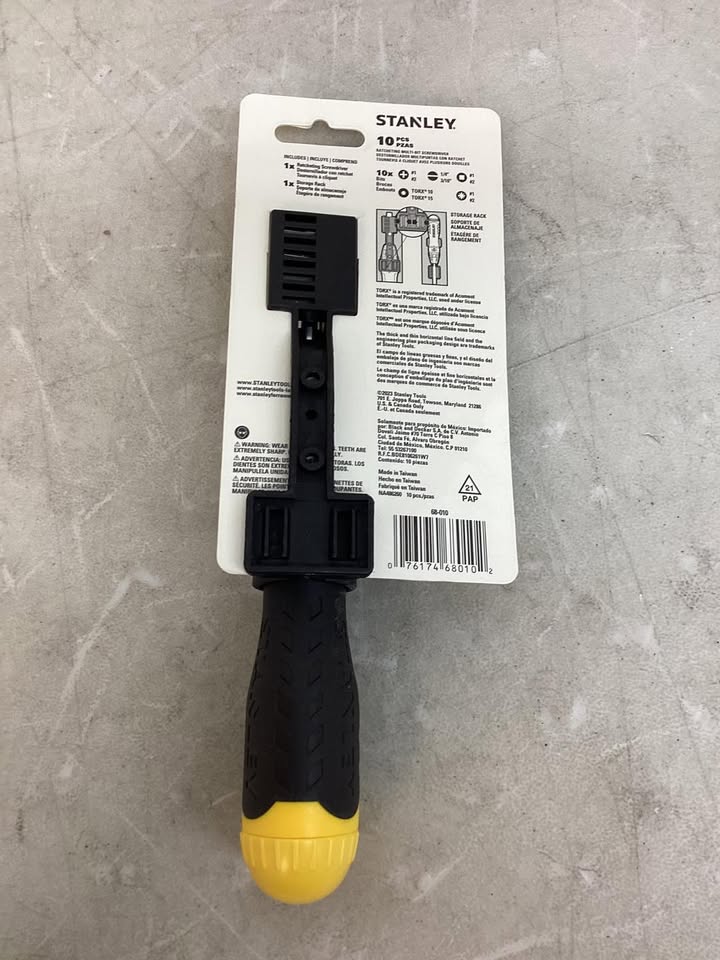 Stanley 10 pc. 3 in. Multi-Bit Ratcheting Screwdriver