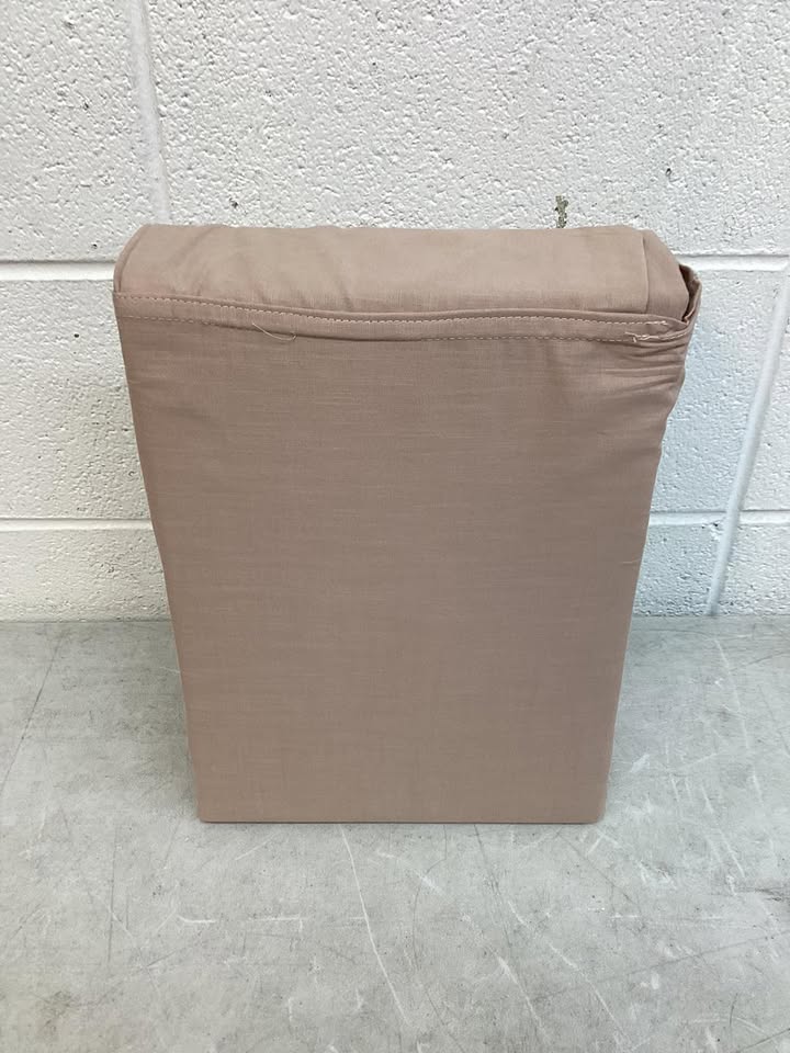 Member's Mark Washed Cotton Textured Sheet Set Brown Size King