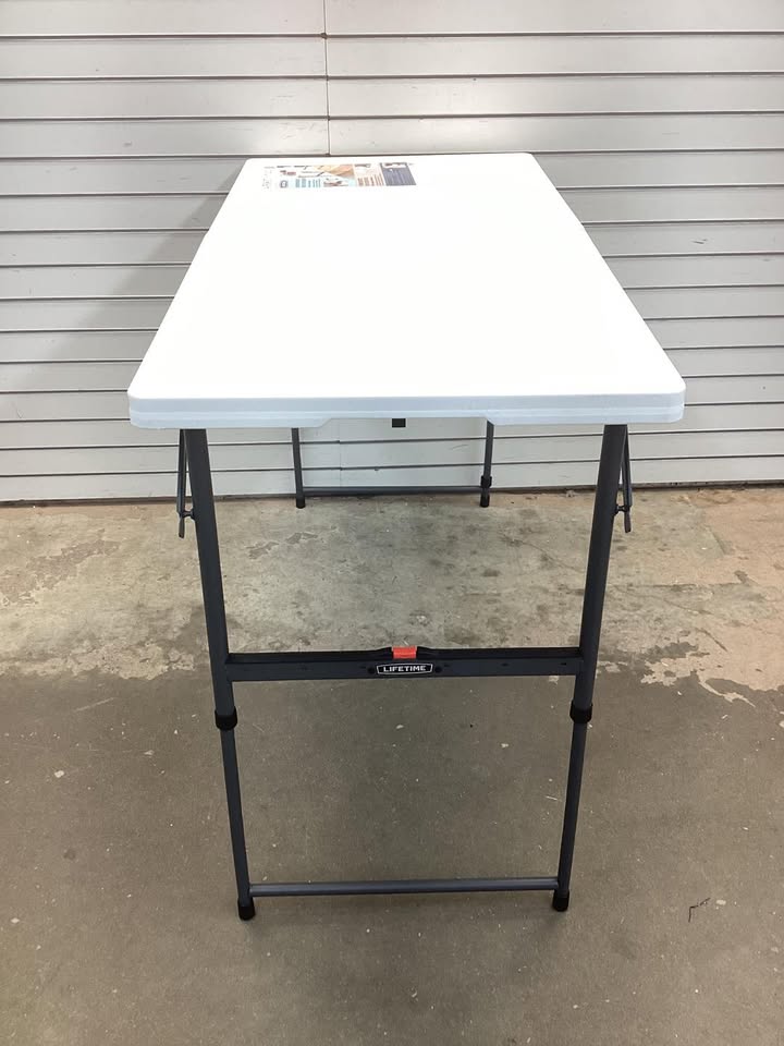 Lifetime 4' Residential Fold-In-Half Adjustable Height Table