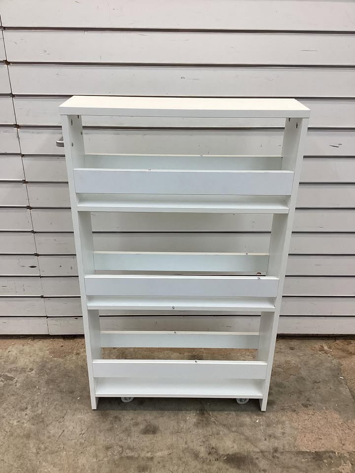 Costway 4-Tier Rolling Storage Cart on Wheels with Open Shelves and Handle
