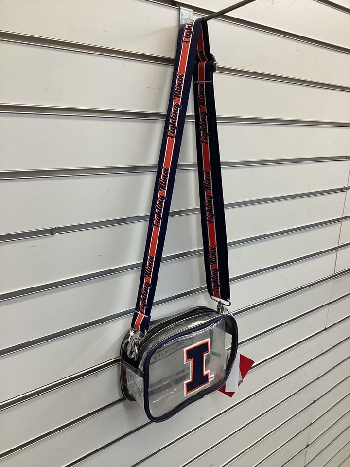 Illinois Fighting Illini Clear Crossbody Bag
