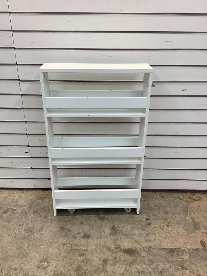Costway 4-Tier Rolling Storage Cart on Wheels with Open Shelves and Handle