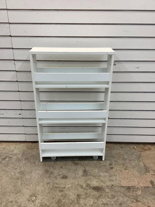 Costway 4-Tier Rolling Storage Cart on Wheels with Open Shelves and Handle