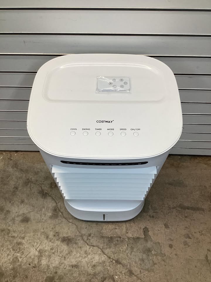 COSTWAY Evaporative Air Cooler, Portable Cooling Fan & Humidifier