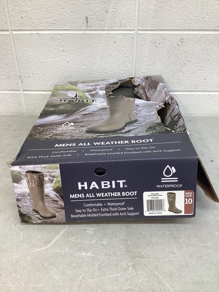 Habit Men's All-Weather Waterproof Boot Size 10