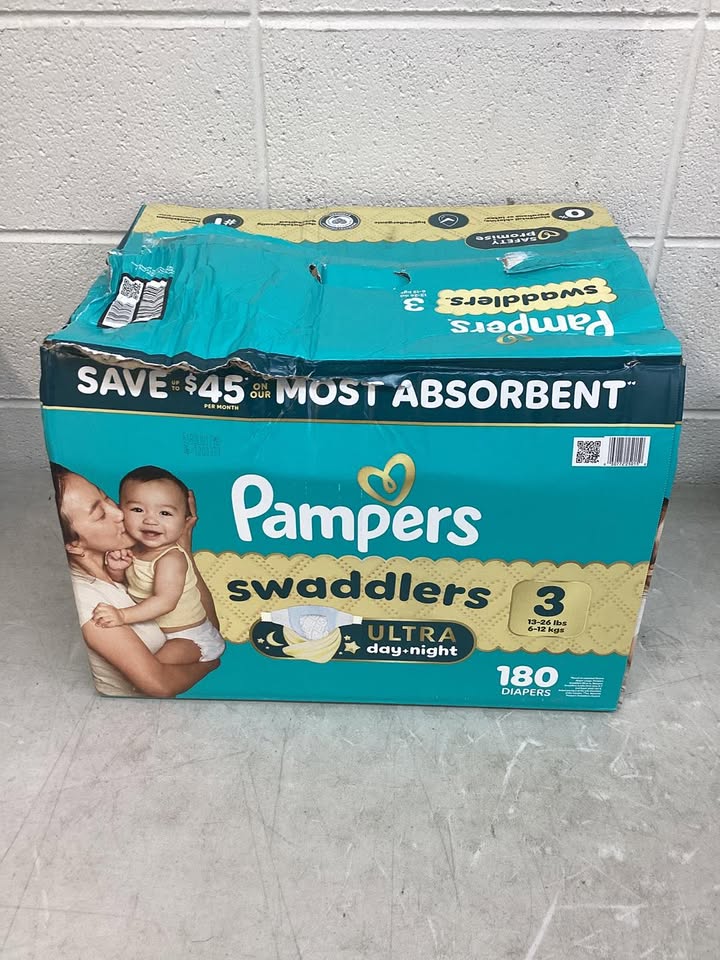 Pampers Swaddlers Ultra Diapers Size 3 180ct