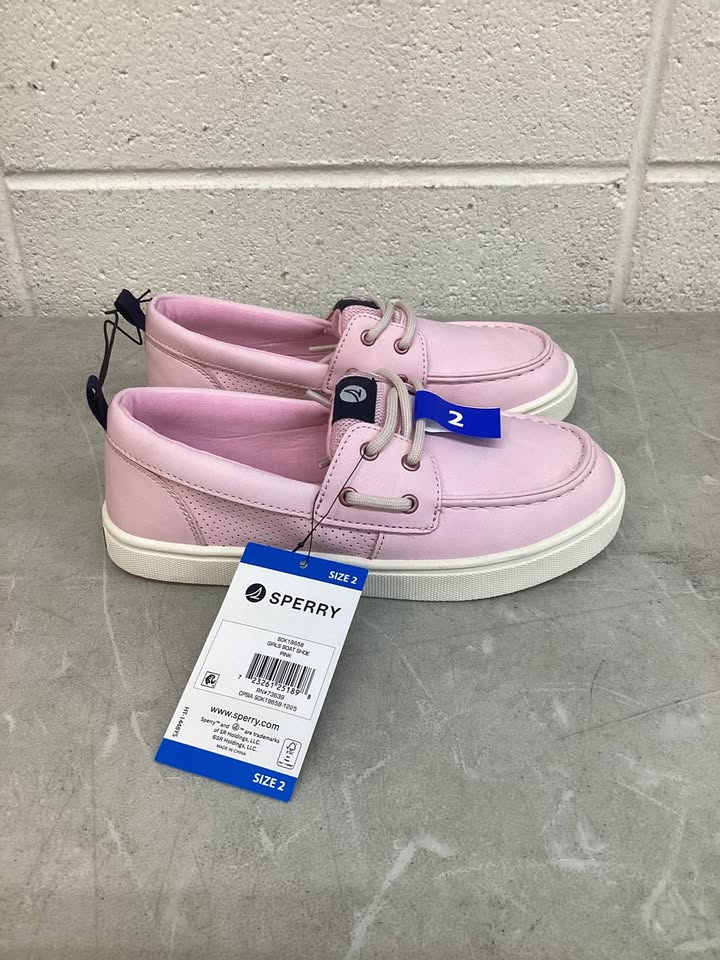 Sperry Girls Boat Shoe Size 2