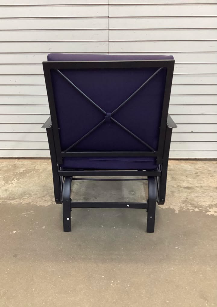 Metal Outdoor Glider Chair, Set of Two