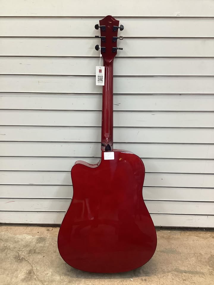 Full Size Beginner Acoustic Guitar Set with Case, Strap, Capo - 41in