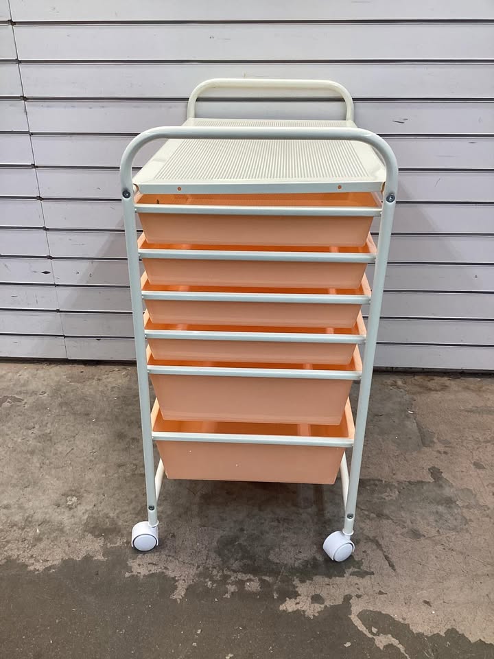 12-Drawer Rolling Storage Cart with Removable Drawers and Lockable Wheels