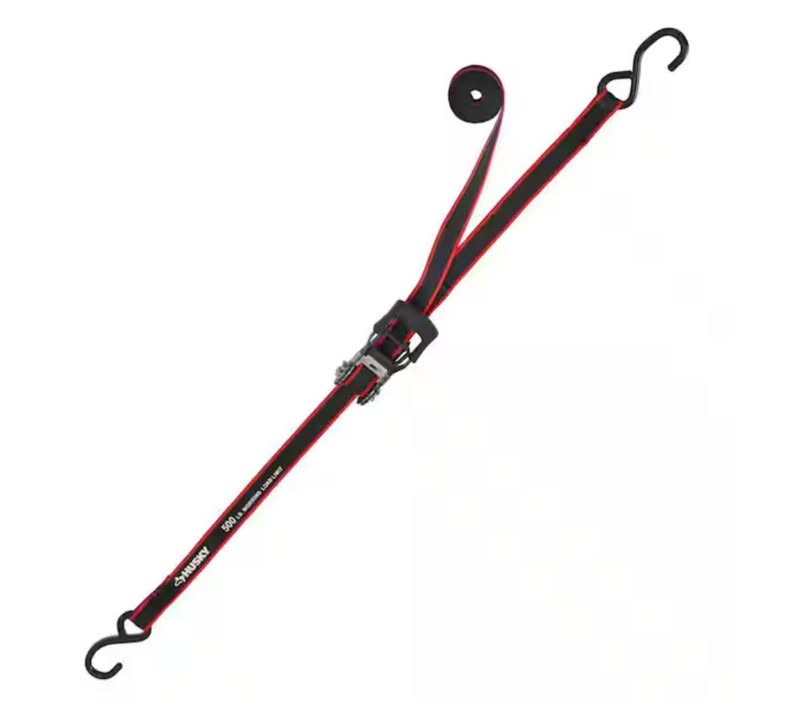 12 ft. x 1 in. Ratchet Tie-Down Straps with S-Hook (4-Pack)