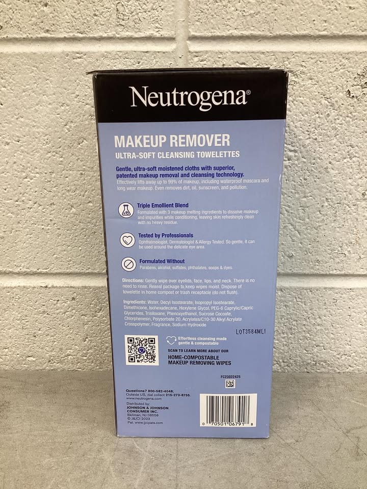 Neutrogena Makeup Remover & Night Calming Cleansing Towelettes, 25 ct., 5 pk.