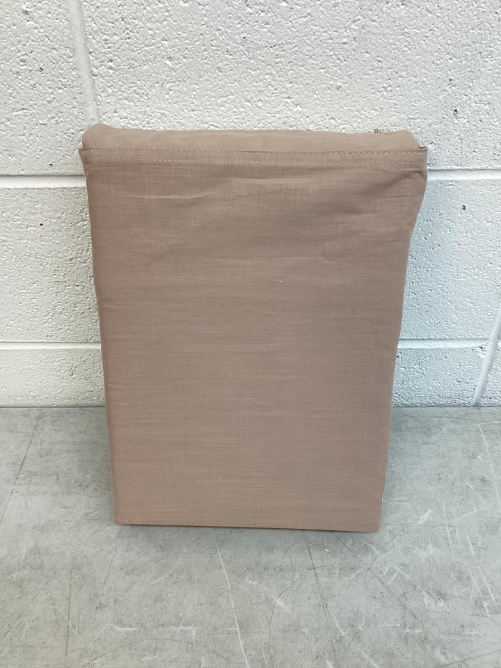 Member's Mark Washed Cotton Textured Sheet Set Brown Size Queen