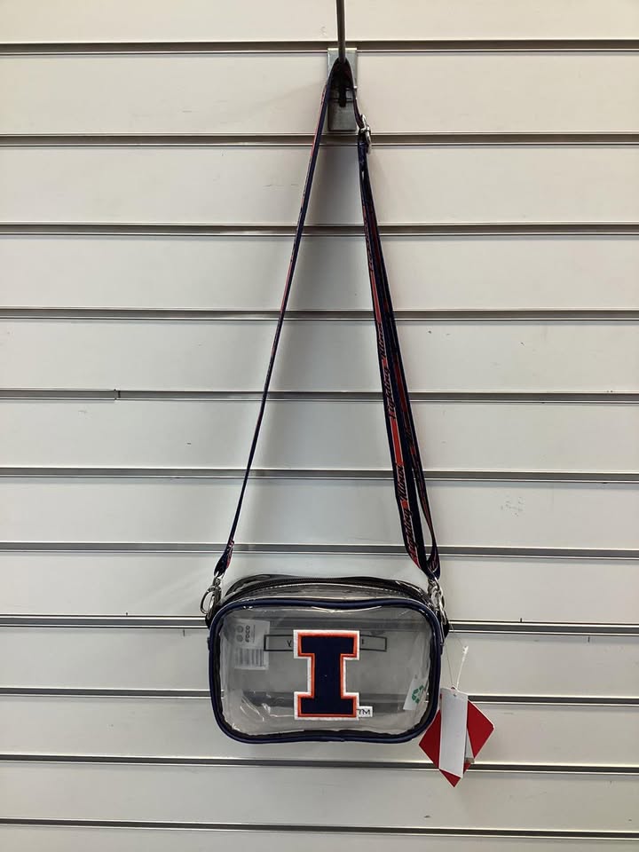 Illinois Fighting Illini Clear Crossbody Bag