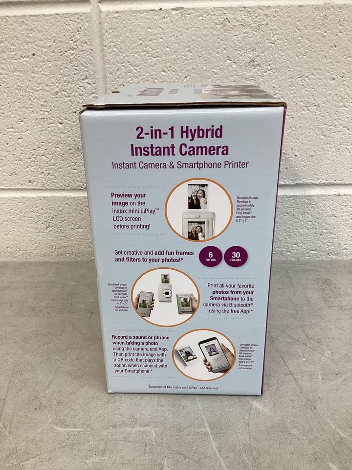 Fujifilm Instax Mini Liplay Hybrid Camera Bundle