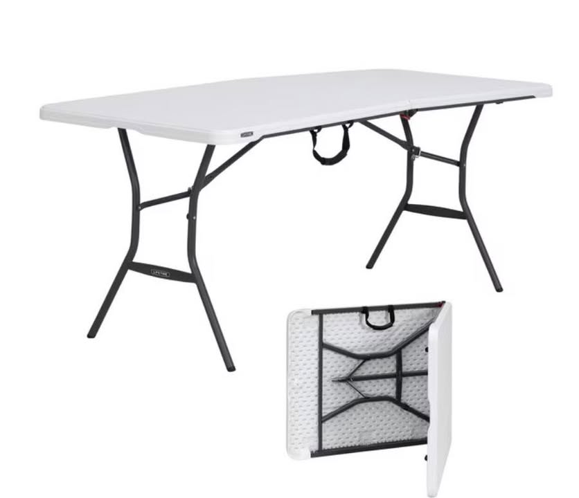Lifetime 6-Foot Fold-In-Half Table