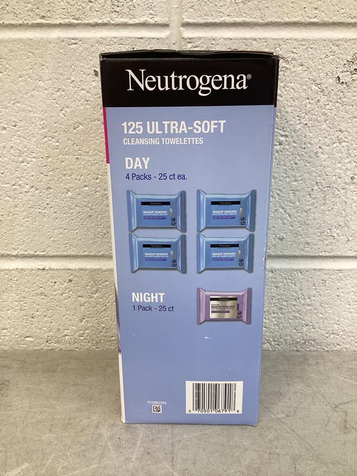 Neutrogena Makeup Remover & Night Calming Cleansing Towelettes, 25 ct., 5 pk.