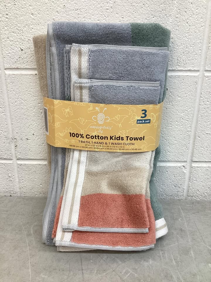 Unapologetically Kid 3-Piece Decorative Bath Towel Set