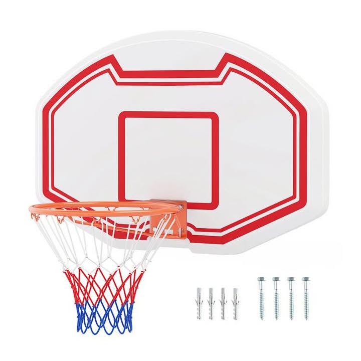 Costway Large Wall Mounted Basketball Hoop with Shatter-proof Backboard