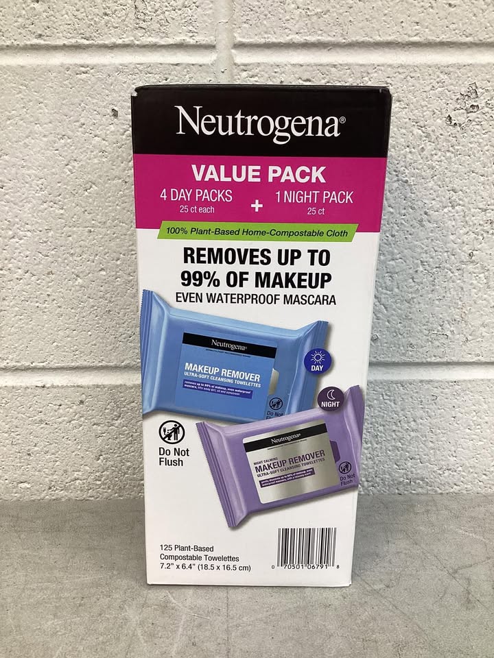 Neutrogena Makeup Remover & Night Calming Cleansing Towelettes, 25 ct., 5 pk.