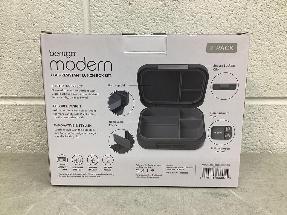 Bentgo 2-Pack Modern Leak-Resistant Lunch Box Set