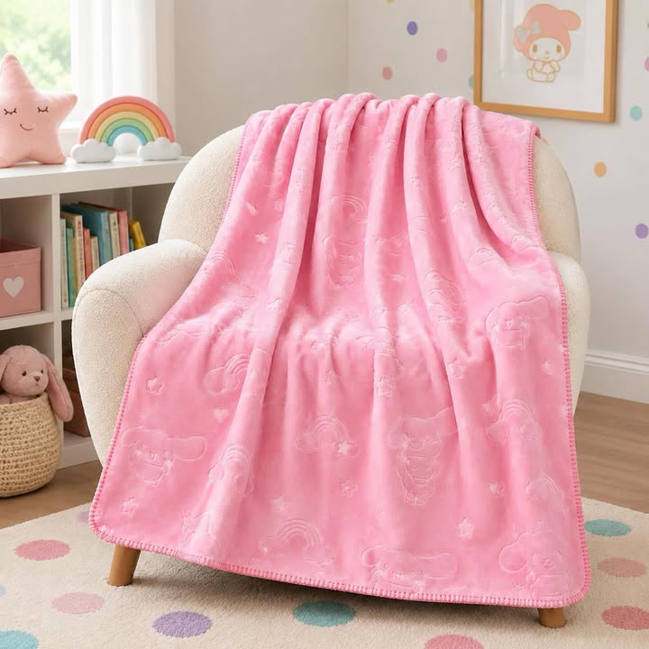 Hello Kitty Ultra Plush Embossed Throw, 50" x 60"