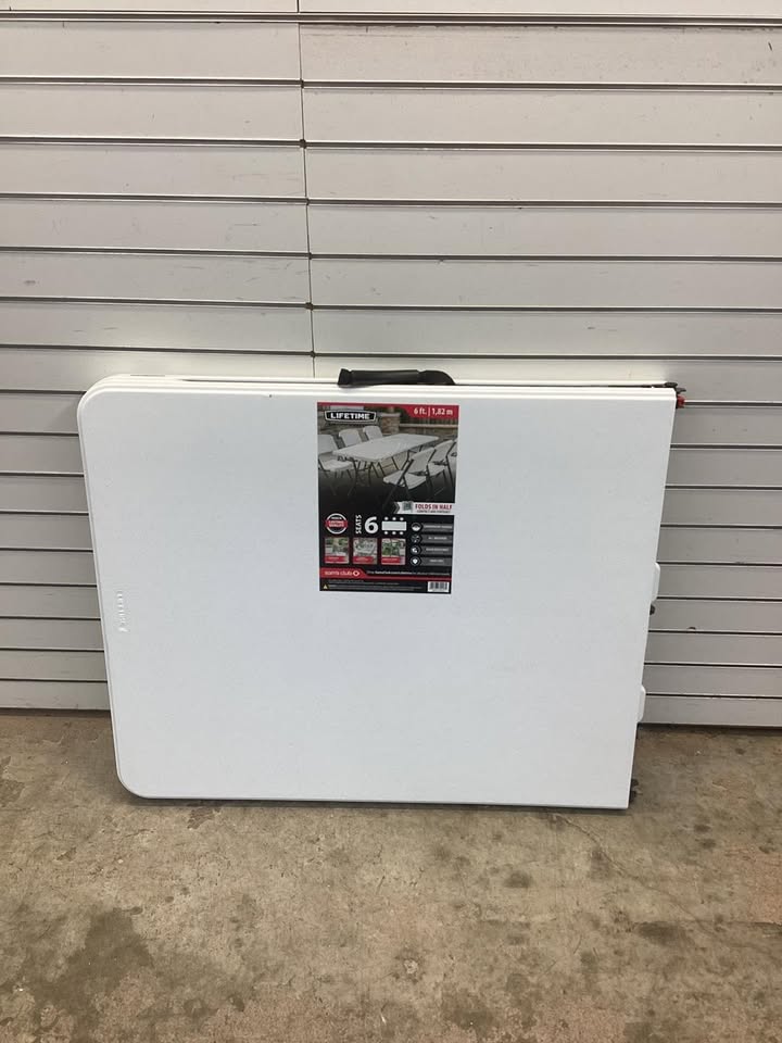 Lifetime 6-Foot Fold-In-Half Table