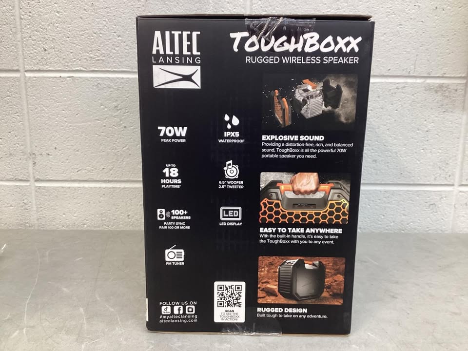 Altec Lansing ToughBoxx Rugged Wireless Speaker