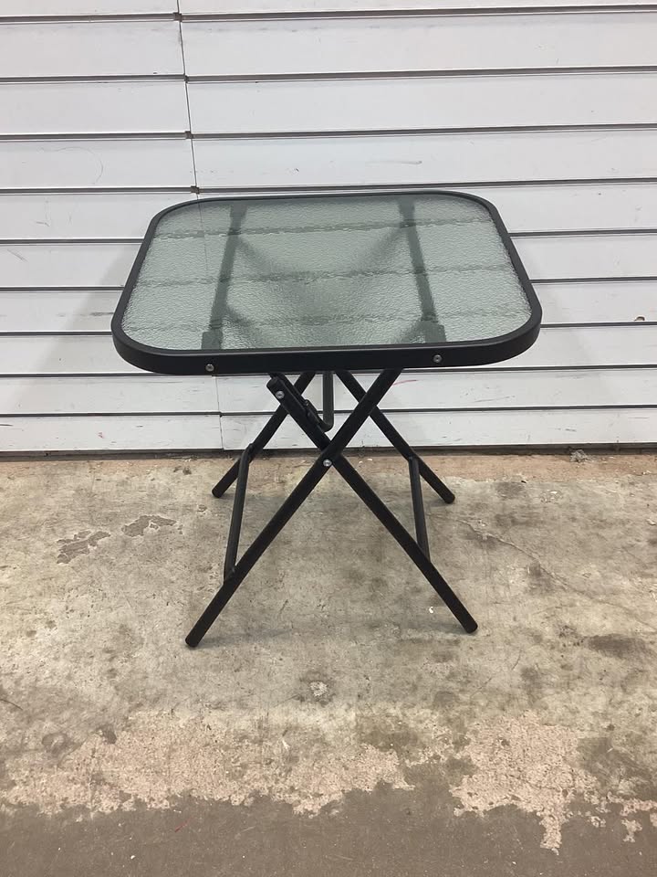 Costway 18 Inch Square Patio Bistro Table with Rustproof Frame