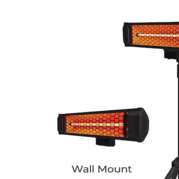 HEAT STORMTradesman 1500-Watt Electric Indoor/Outdoor Quartz Infrared Portable Space Heater w/Tripod Wall and Ceiling Mount