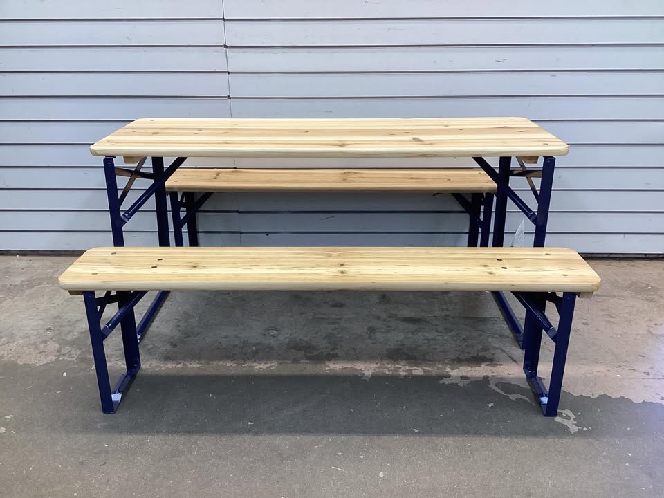 43.5-in Folding Wooden Kids Picnic Table And Bench