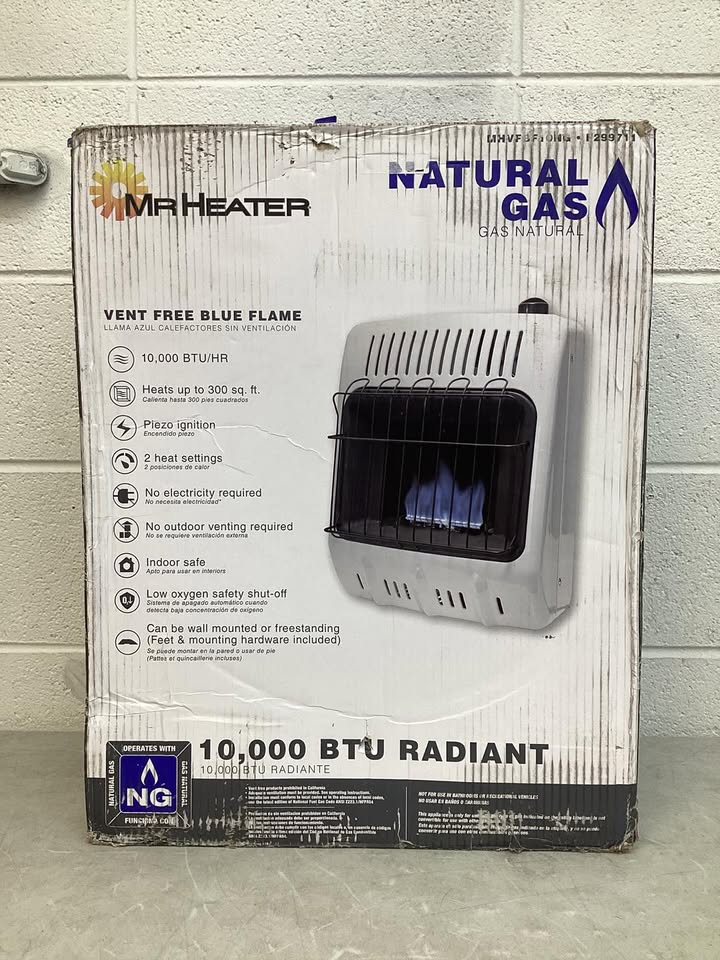 Mr. Heater Natural Gas Vent-Free Blue Flame Wall Heater, 10,000 BTU