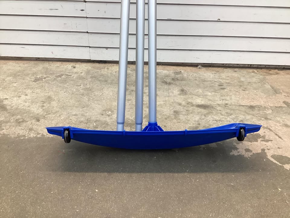 Snow Roof Rake, 24 in PP Plastic Blade, 3.8-18.2 ft Adjustable Roof Snow Scraper with Wheels for Leaves Debris Removal
