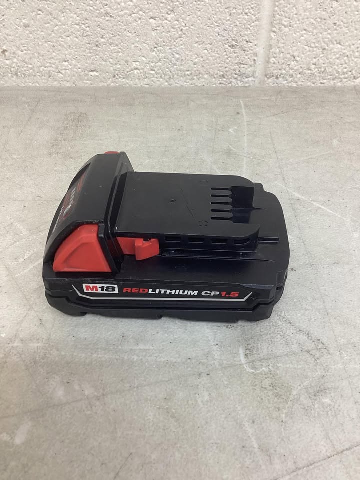 Lightly Used Milwaukee M18 18-Volt Lithium-Ion Compact Battery Pack 1.5Ah