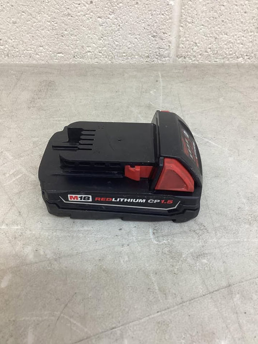Lightly Used Milwaukee M18 18-Volt Lithium-Ion Compact Battery Pack 1.5Ah