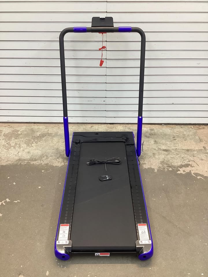 Costway SuperFit Treadmill Folding 2-in-1 No Armrests 2.25 HP App Connect Speaker LED Display and Remote Control