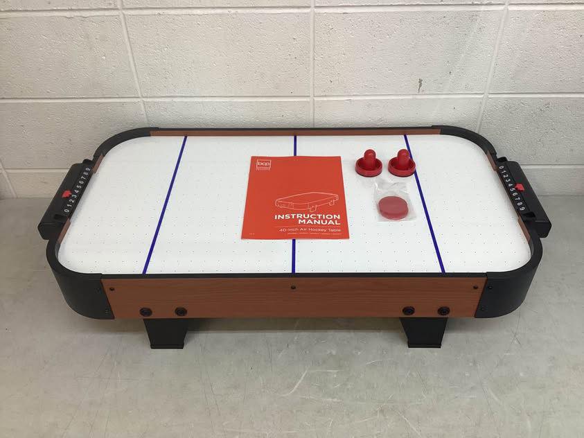 Tabletop Air Hockey Arcade Game Table w/ 2 Pucks, 2 Strikers - 40in