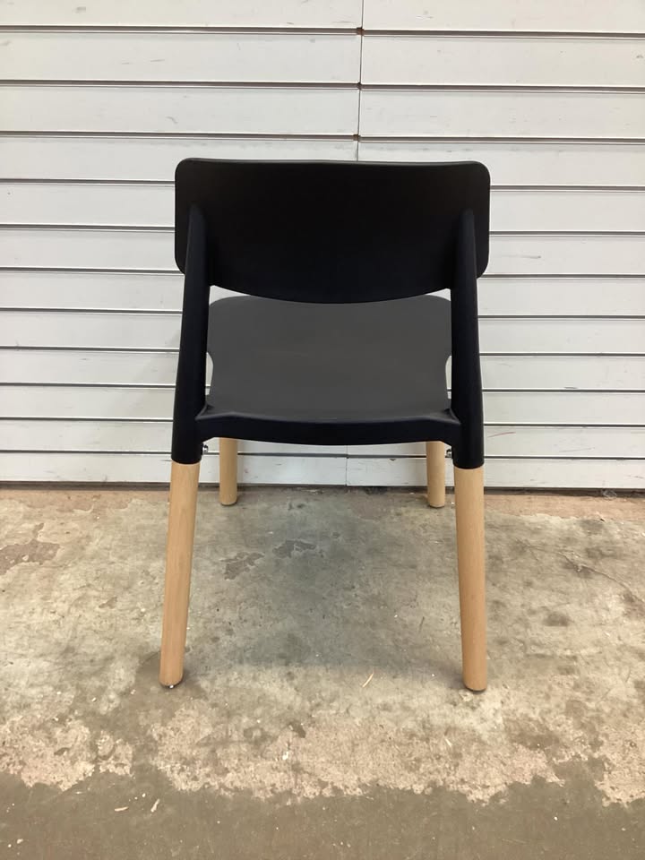 Giantex Wooden Dining Chairs Set of 4, Modern Dining Side Chairs Set w/Ergonomic Backrest, Wide Seat & Sturdy Wooden Legs