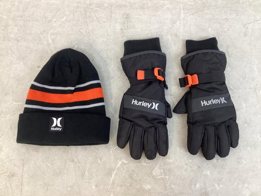 Hurley Kids 2-Piece Hat and Glove Set, Size L (10-13yrs)