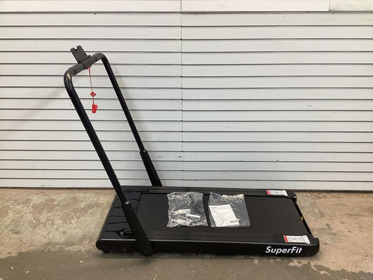 Costway SuperFit Treadmill Folding 2-in-1 No Armrests 2.25 HP App Connect Speaker LED Display and Remote Control