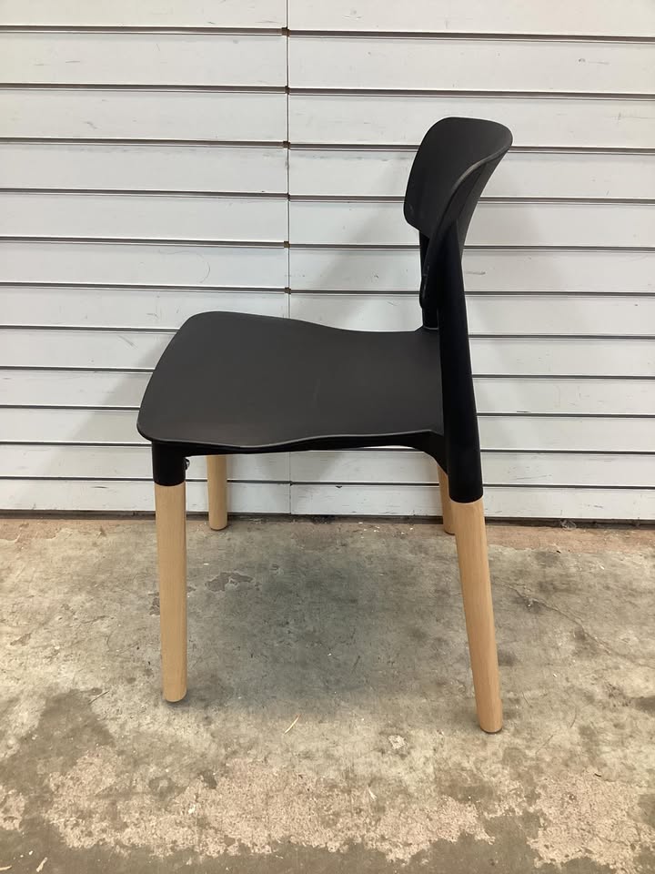 Giantex Wooden Dining Chairs Set of 4, Modern Dining Side Chairs Set w/Ergonomic Backrest, Wide Seat & Sturdy Wooden Legs